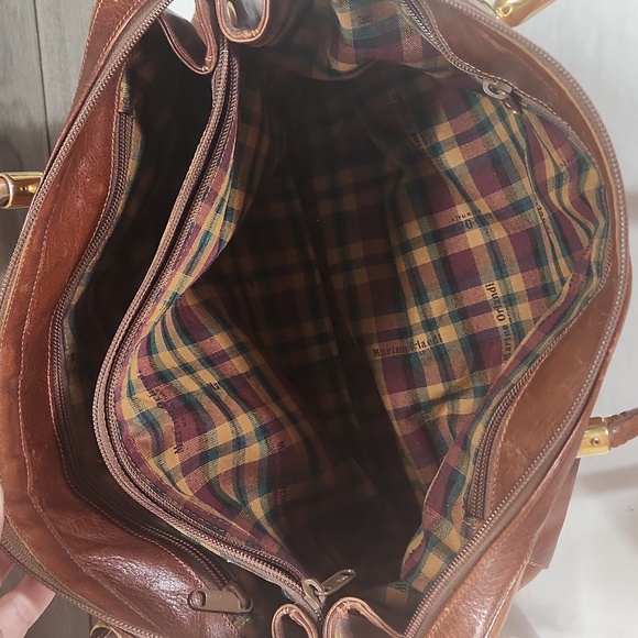 Marino Orlandi Brown Italian Leather Shoulder Bag - Picture 11 of 12